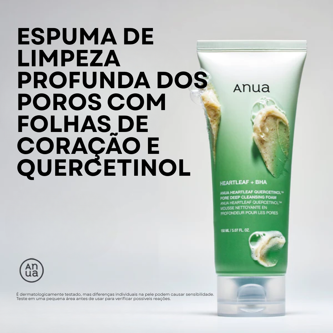 Anua Espuma de Limpeza Profunda para Poros Heartleaf Quercetinol