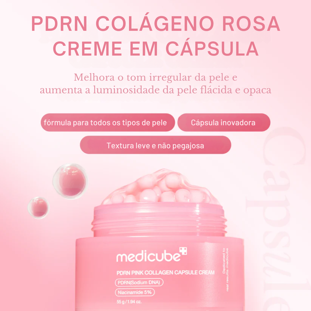 Creme Medicube Pink Colágeno PDRN em Cápsulas