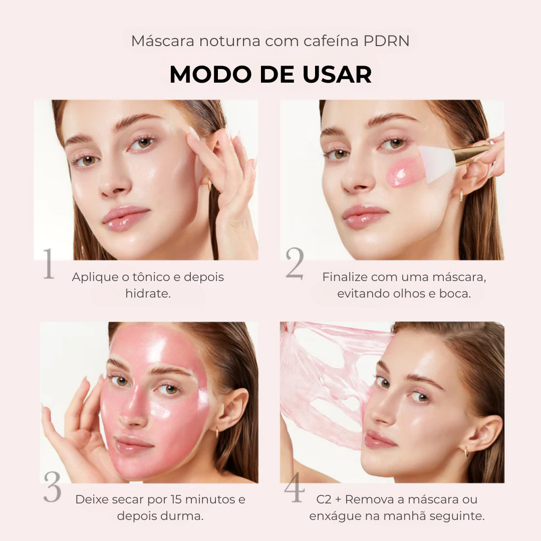 Medicube Máscara Noturna PDRN Cafeína Pink