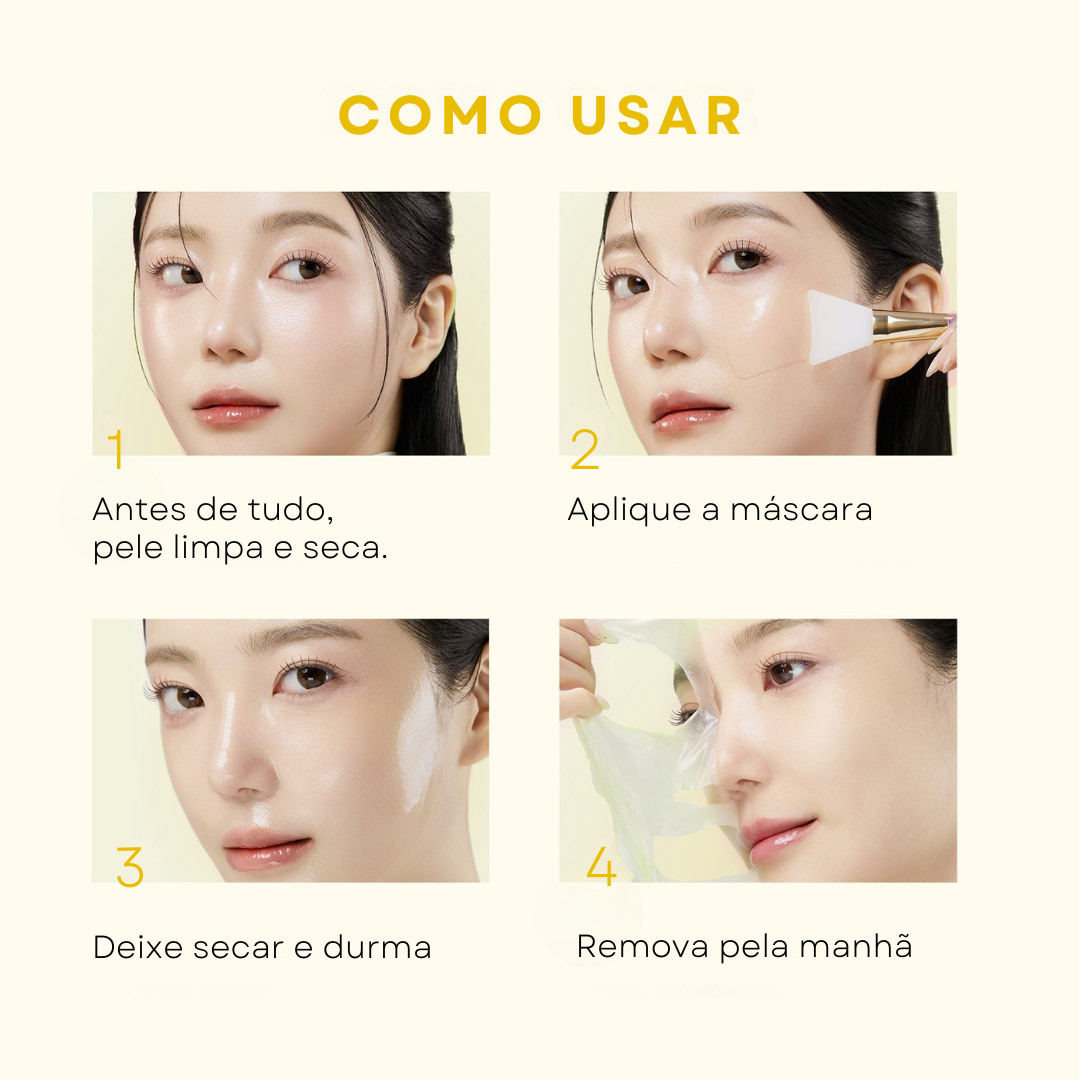 Medicube Máscara Facial Noturna com Ácido Kójico e Cúrcuma