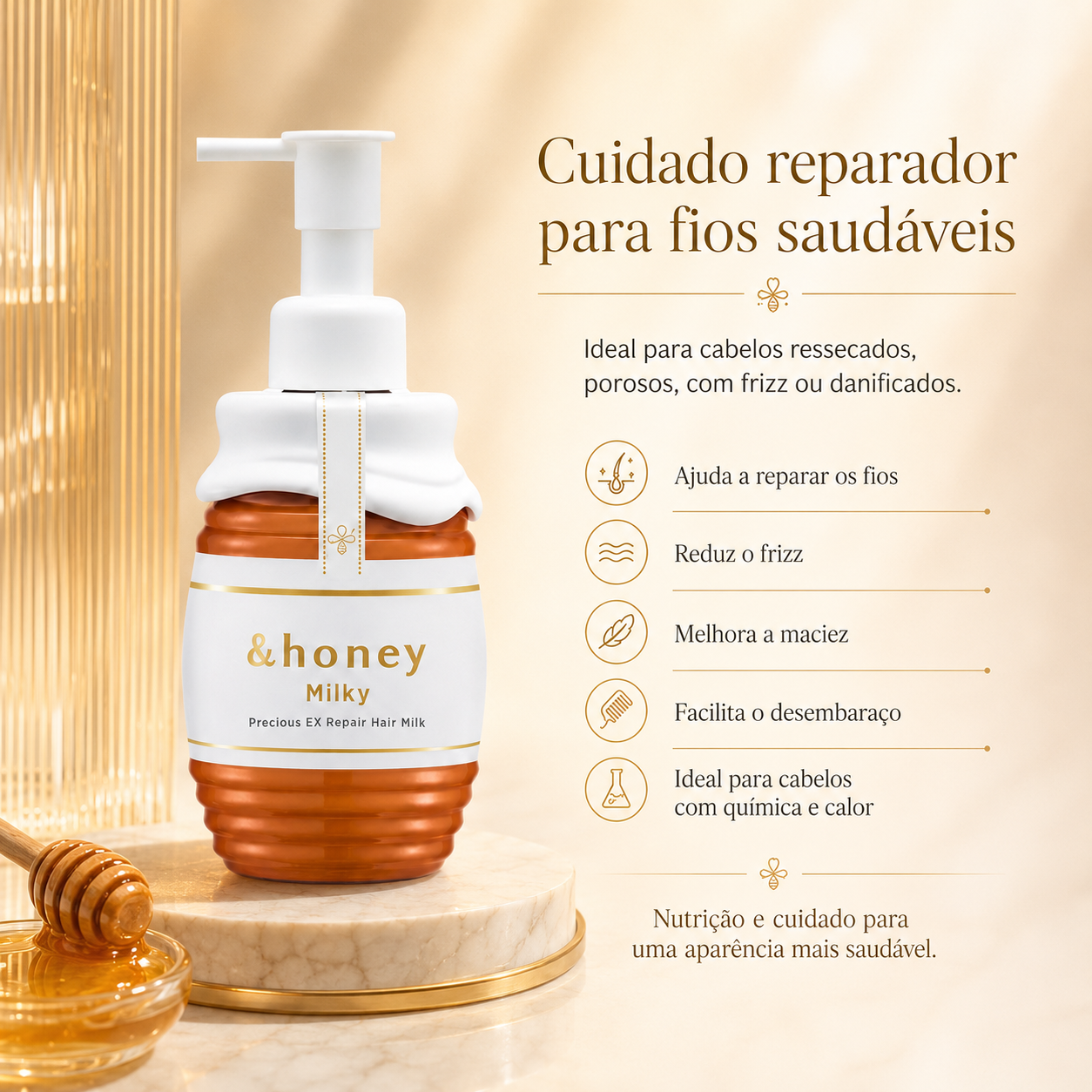 Leave-in &honey Milky Precious EX Repair Milk Step 3.0