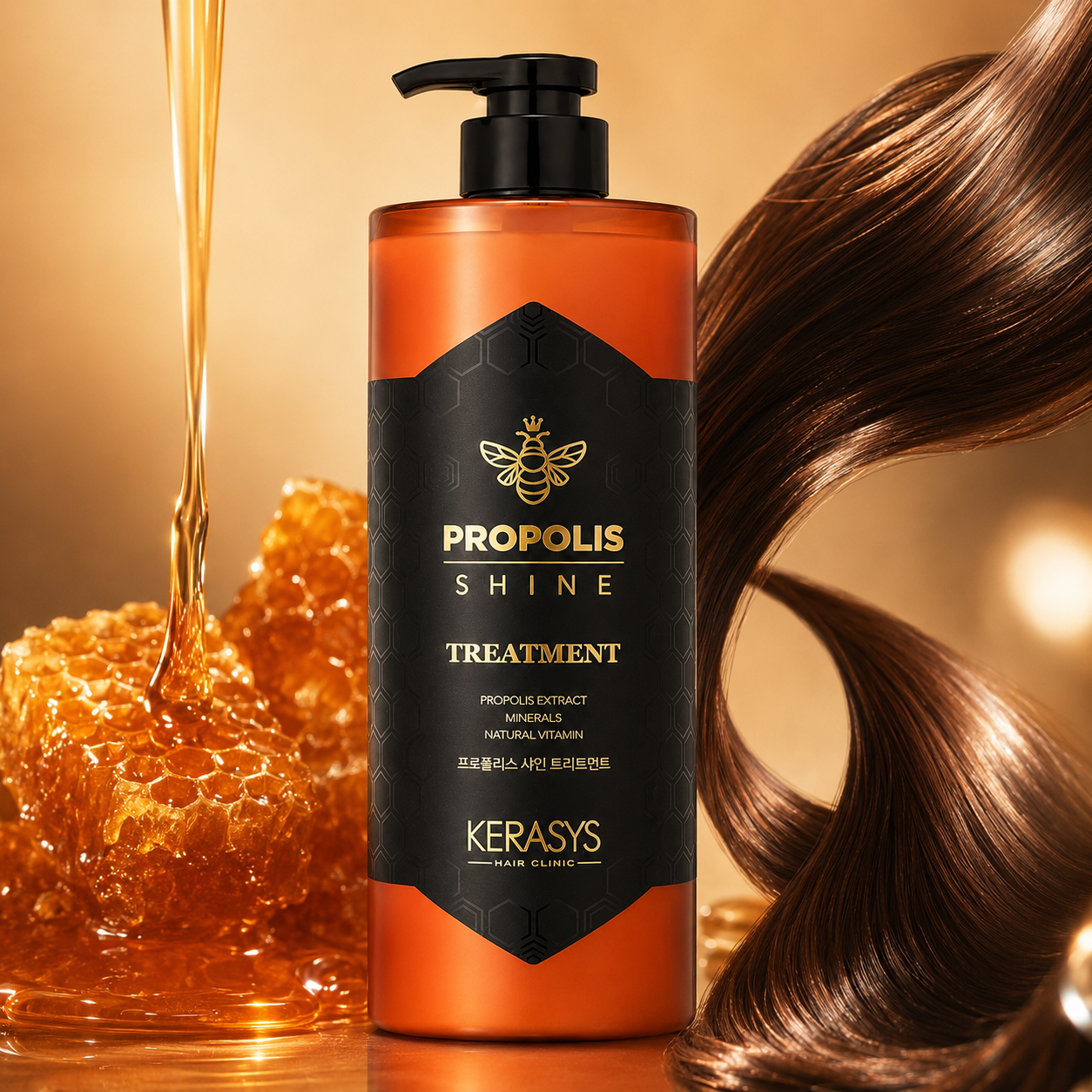 Máscara de Tratamento Kerasys Hair Clinic Propolis Shine Treatment