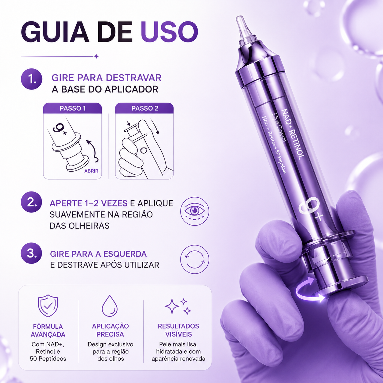 Numbuzin No.9 – NAD+ + Retinol para Olheiras, Rugas e Linhas Finas