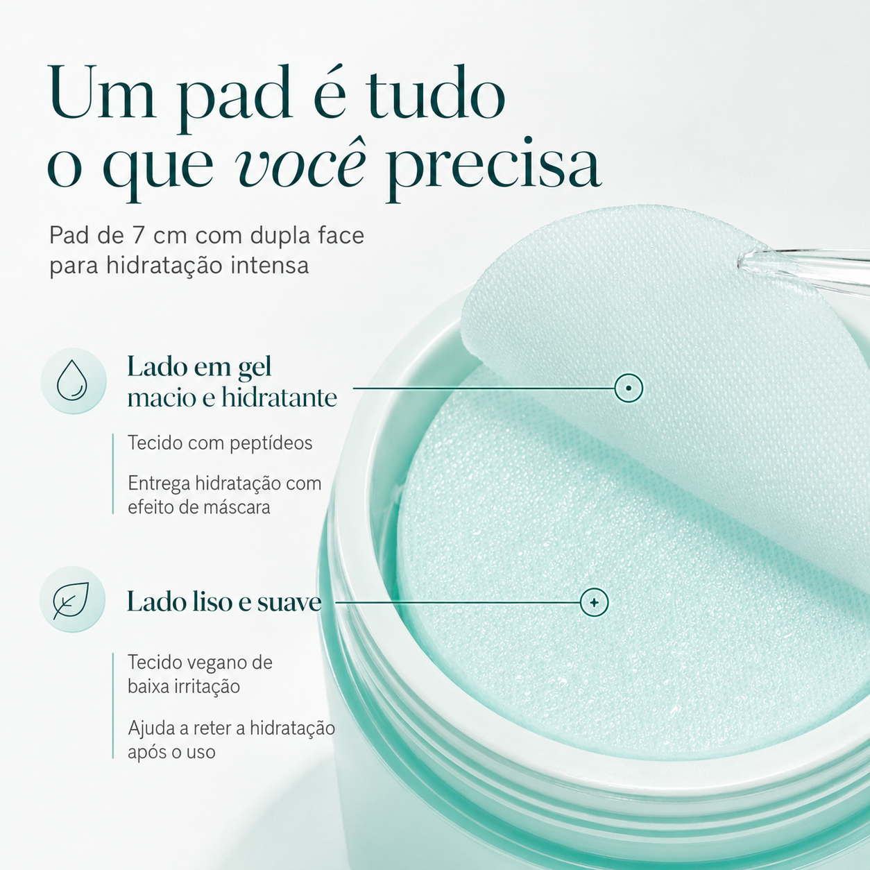Pads Hidratantes Anua  PDRN 100 Hyaluronic Acid Glow Discos