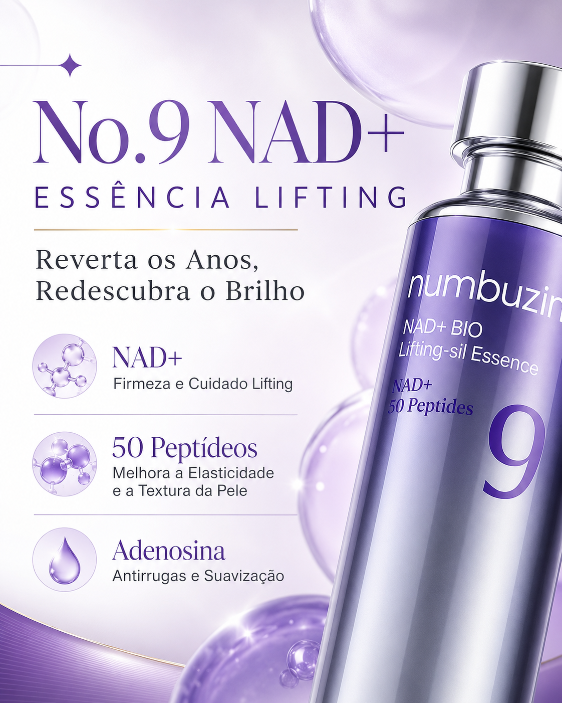 Sérum Firmador Numbuzin No.9 NAD+ BIO Lifting
